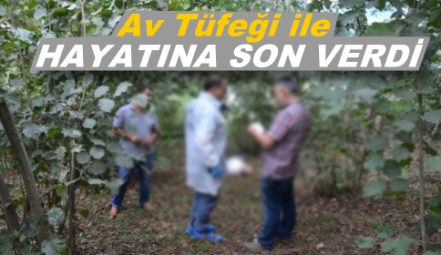 Fındık Bahçesinde Av Tüfeği ile Hayatına Son Verdi