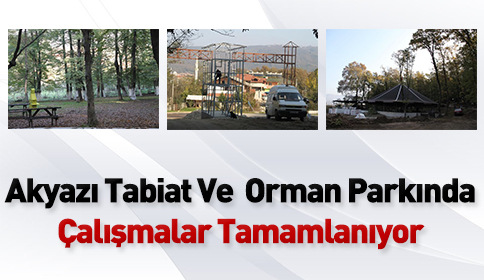 Akyazı Tabiat ve Orman Parkında Çalışmalar Tamamlanıyor