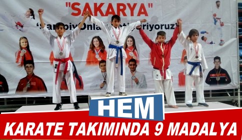 Hem Karate Takımında 9 Madalya