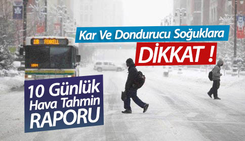 Kar Ve Dondurucu Soğuklara Dikkat