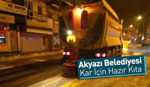 Akyazı Belediyesi Kar İçin Hazır Kıta  