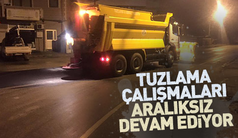Kar Küreme Ve Tuzlama Çalışmaları Hızla Devam Ediyor