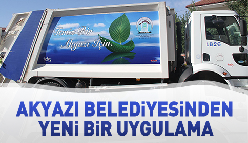 Akyazı Belediyesinden Yeni Bir Uygulama