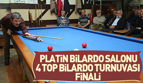 Platin Bilardo Salonu 4 Top Bilardo Turnuvası Finali