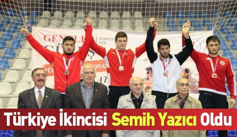 Gençler Türkiye ikincisi Semih Yazıcı oldu
