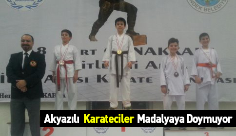 Akyazılı Karateciler Madalyaya Doymuyor