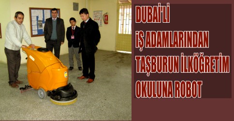 Okula Temizlik Robotu Bağışladılar