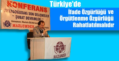 MUSTAFA ÖZCAN’DAN ORTADOĞU KONFERANSI