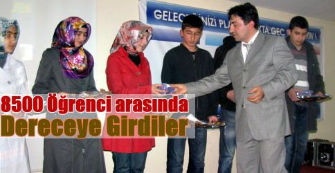 Dereceye Girenlere Ödülleri Dağıtıldı