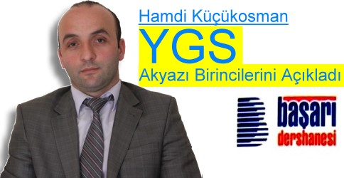 İşte YGS Akyazı Birincileri
