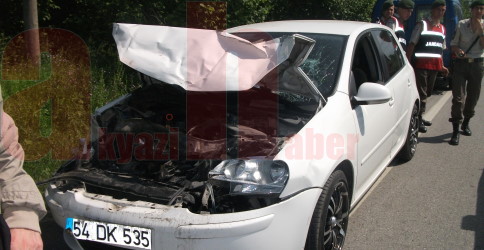 Servis Otobüsü İle Çarpıştı 1 Yaralı