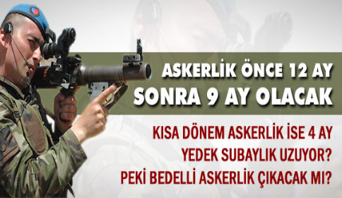 ASKERLİK SÜRESİ KISALIYOR