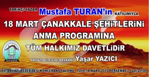 18 MART ÇANAKKALE PROGRAMI