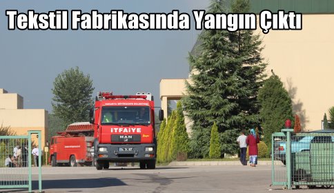 Tekstil Fabrikasında Yangın