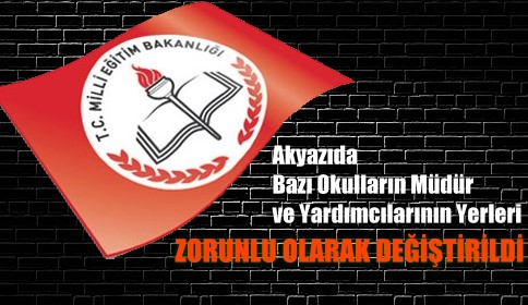 Müdür Yardımcıların Yerleri Değişti