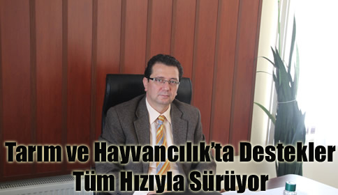 İlçe Tarım Müdürlüğü desteklemeleri devam ediyor.