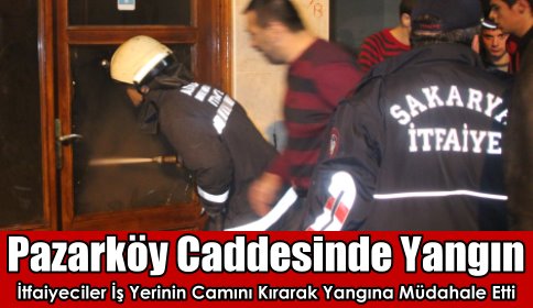 Pazarköy Caddesinde Yangın
