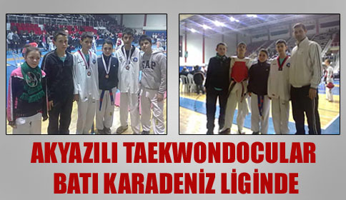 Akyazılı Taekwondocular Batı Karadeniz Liginde…