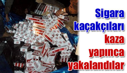 Otoyoldaki Kaza, Sigara Kaçakçılığını Ortaya Çıkardı