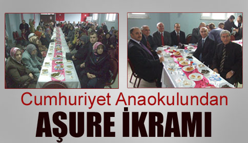 Cumhuriyet Anaokulundan Aşure İkramı