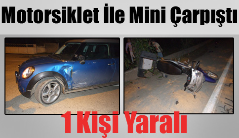 Motosiklet Kazasında1 Kişi Yaralandı