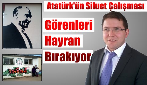 Okul Duvarına Atatürk Portresi Yaptı