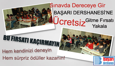 Başarı Dershanesinde Sınav Zamanı!
