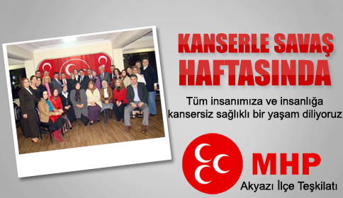 1-7 Nisan Kanserle Savaş Haftası!