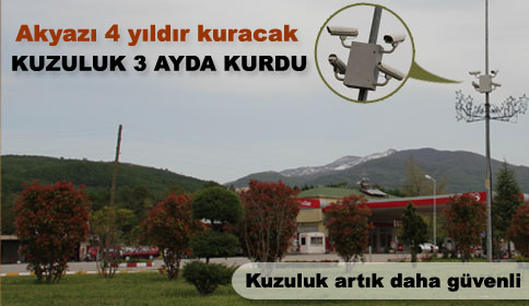 Akyazı İlçesi Kuzuluk Beldesi MOBESE’ye Kavuştu. 