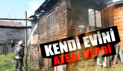 Akyazı Güzlek Köyünde Ev Yangını!