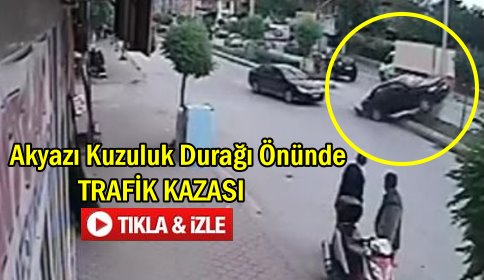 Akyazı Mudurnu Caddesinde Trafik Kazası
