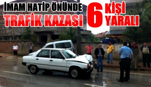 İmam Hatip Önünde Trafik Kazası