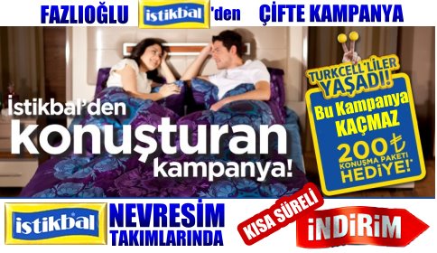 İstikbalde Kısa Süreli İndirim Kampanyası