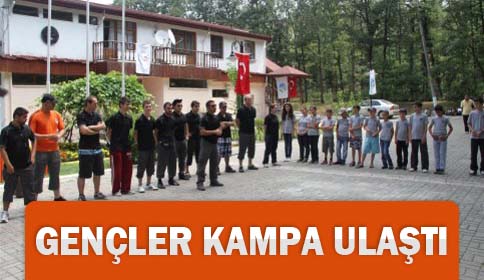 Gençler Kampa Ulaştı