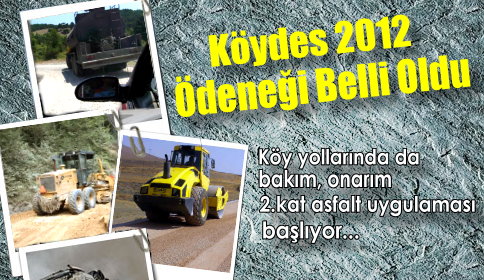 Köydes 2012 Ödeneği 4 Milyon 235 Bin Lira