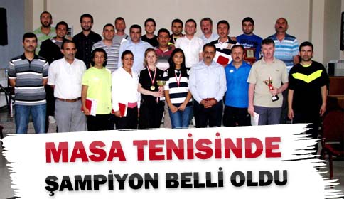 Masa Tenisinde Şampiyon Ahmet Akyazıcı