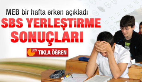 SBS sonuçları açıklandı