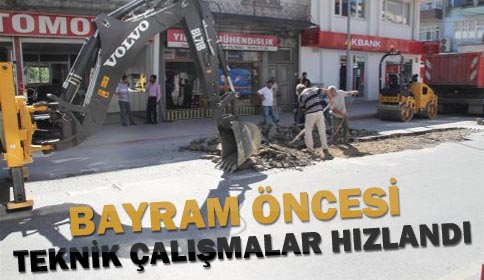 Akyazı Belediyesi Bayram Öncesi Teknik Çalışmaları Hızlandırdı