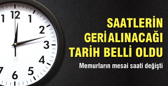 Memurların Mesai Saati Değişti