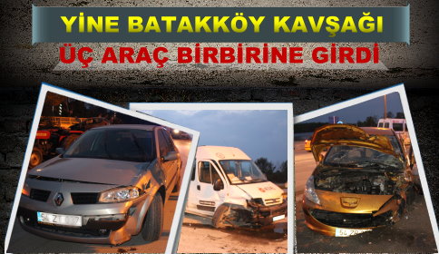 3 Araç Birbirine Girdi