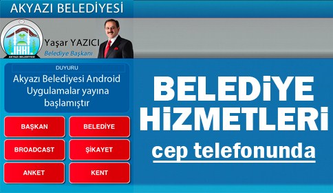 Belediye Hizmetleri Cep Telefonunda
