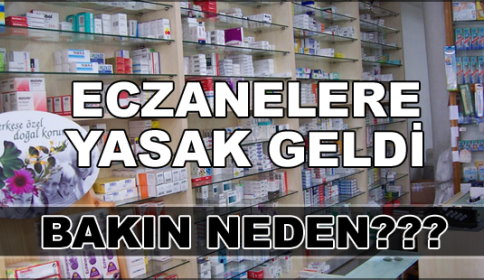 Eczane vitrinlerinde tanıtıma yasak geldi!