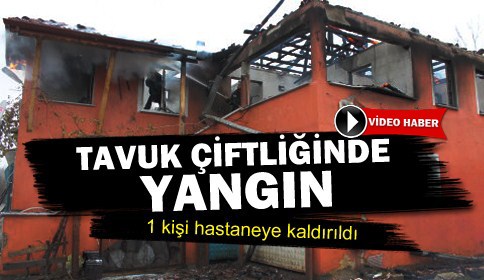 Tavuk Çiftliğinde Çıkan Yangında 3 Yaşındaki Çocuk Zehirlendi