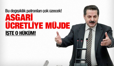 Asgari ücretliye zam müjdesi!