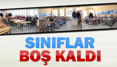 Sınıflar Boş Kaldı