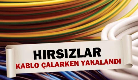Hırsızlar Kablo Çalarken Yakalandı