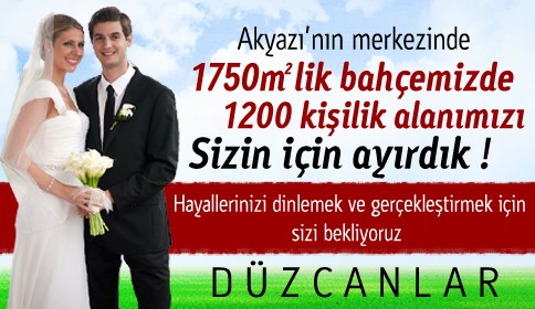 Özel Bahçemizle Kır Düğünlerinizde Hizmetinizdeyiz !