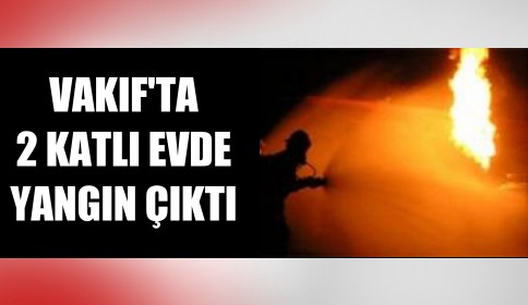 Akyazı Vakıf mahesinde 2 katlı binada yangın çıktı