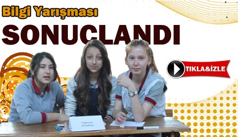 Orta Okullar arası bilgi yarışması yapıldı.