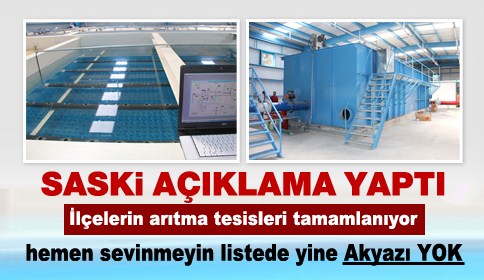 İlçelerin Arıtma Tesisleri Tamamlanıyor 